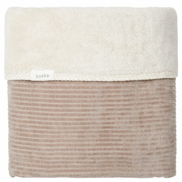 Couverture berceau teddy Vik clay 75x100 (Koeka)