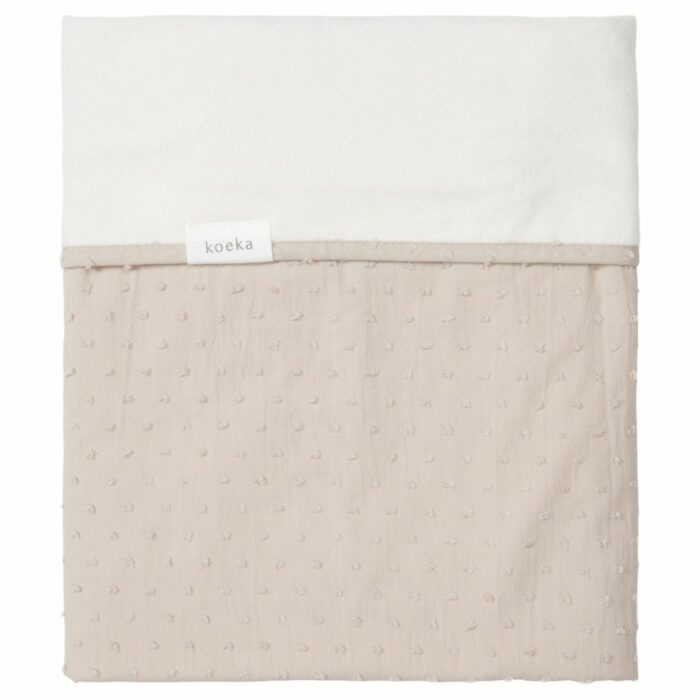 Couverture pour lit bébé cotton polaire Napa clay 100x150 (Koeka)