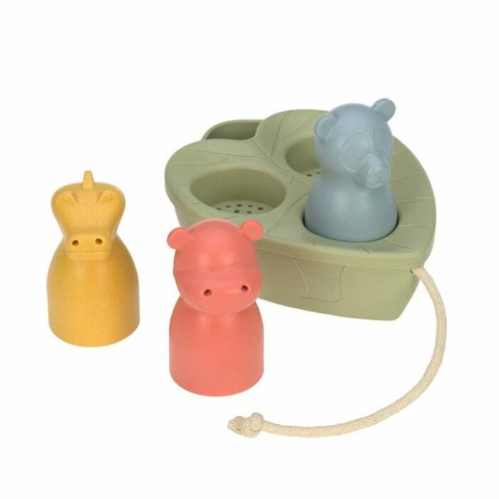 Set jouets bateau water friends olive panda/hippo/crocodile