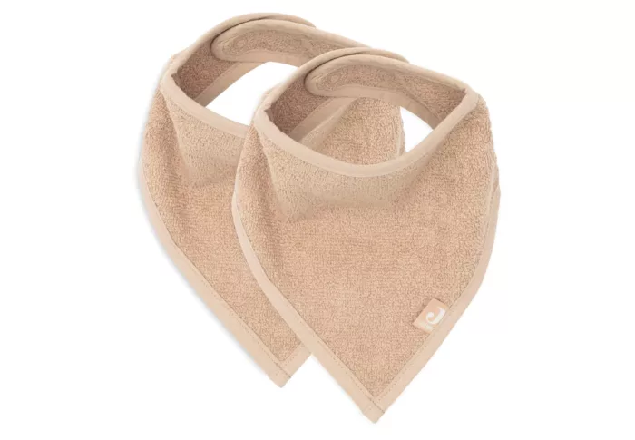 Bavoir Bandana - Biscuit- 2 Unités (Jollein)