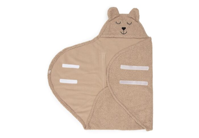 Couverture portefeuille Bear Boucle - Biscuit (Jollein)