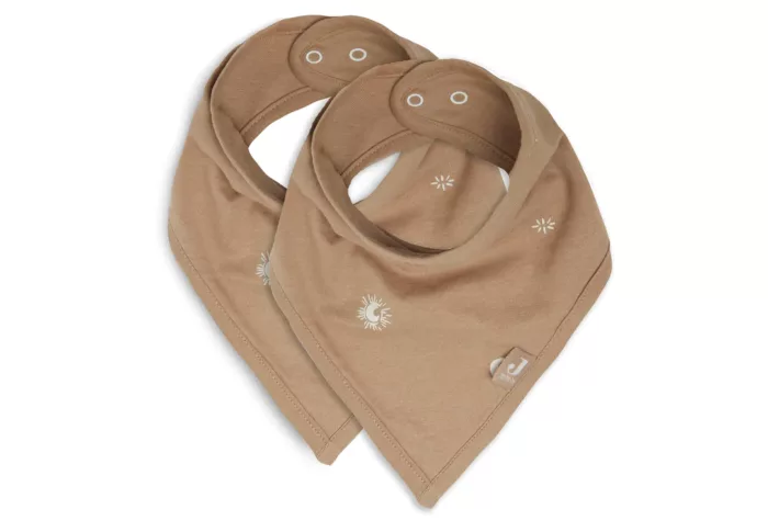 Bavoir Bandana Stargaze - Biscuit- 2 pièces (Jollein)