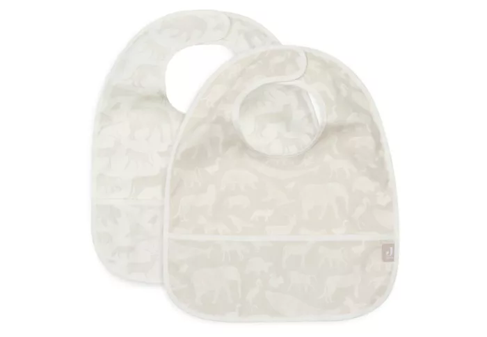 Bavoir Imperméable Animals - Nougat - 2 Unités (Jollein)