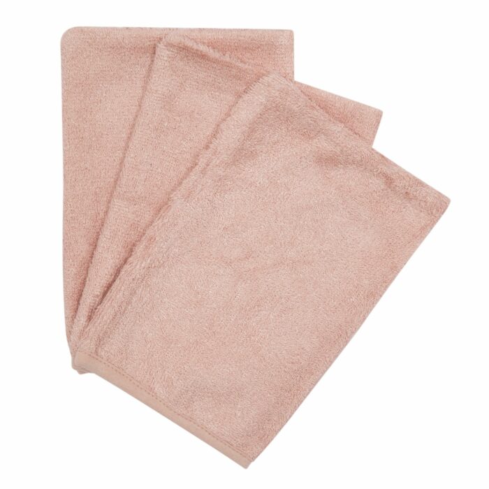Set de 3 gants de toilette Misty Rose (Timboo)