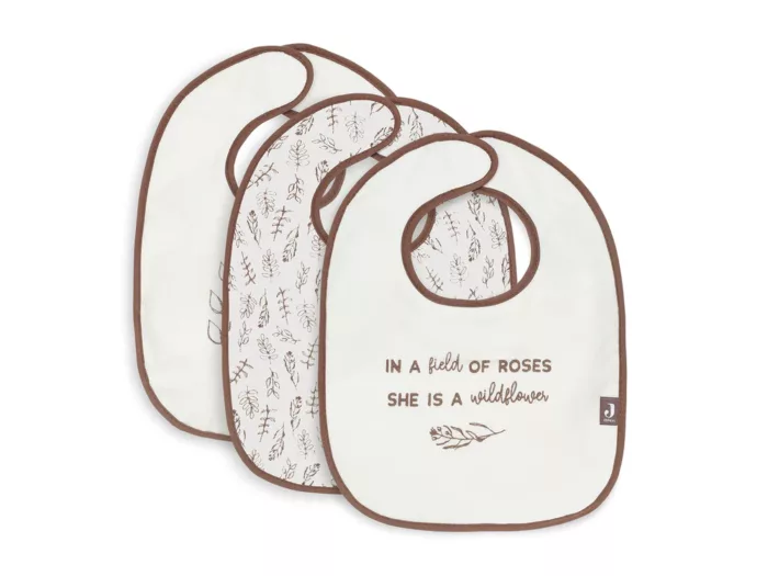 Bavoir Éponge Imperméable Meadow Chestnut - 3 Unités (Jollein)