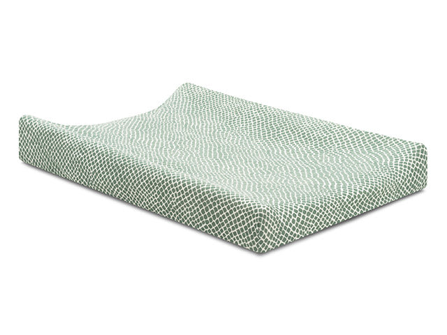 Housse matelas à langer Jersey 50x70cm Snake - Ash Green (Jollein)