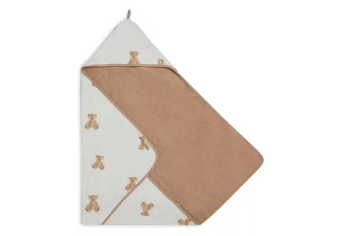 Cape de Bain 75x75cm - Teddy Bear - GOTS (Jollein)
