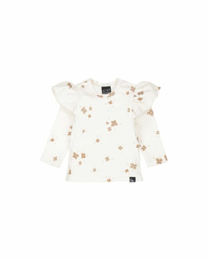 Blouse longues manches côtelé volants Tulip  (Babystyling)