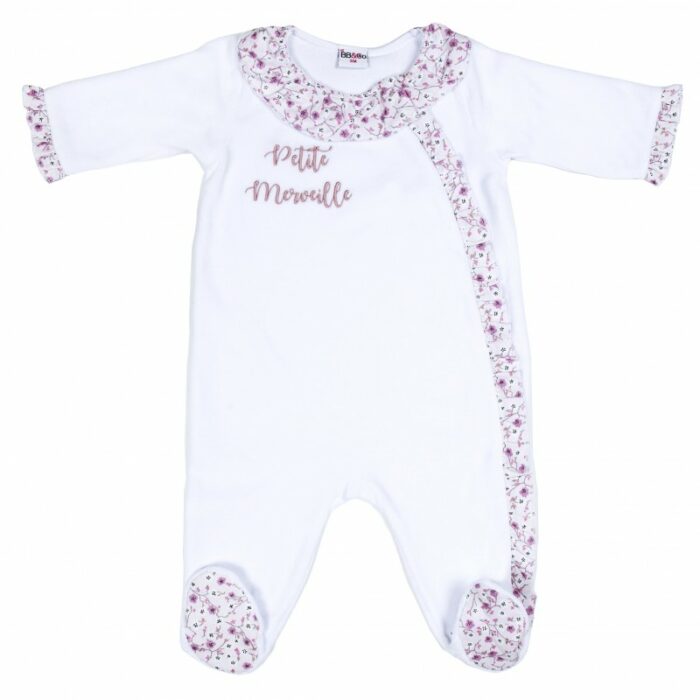 Dors-bien velours "Petite merveille" Frenchy Liberty blanc/liberty (BB and Co)