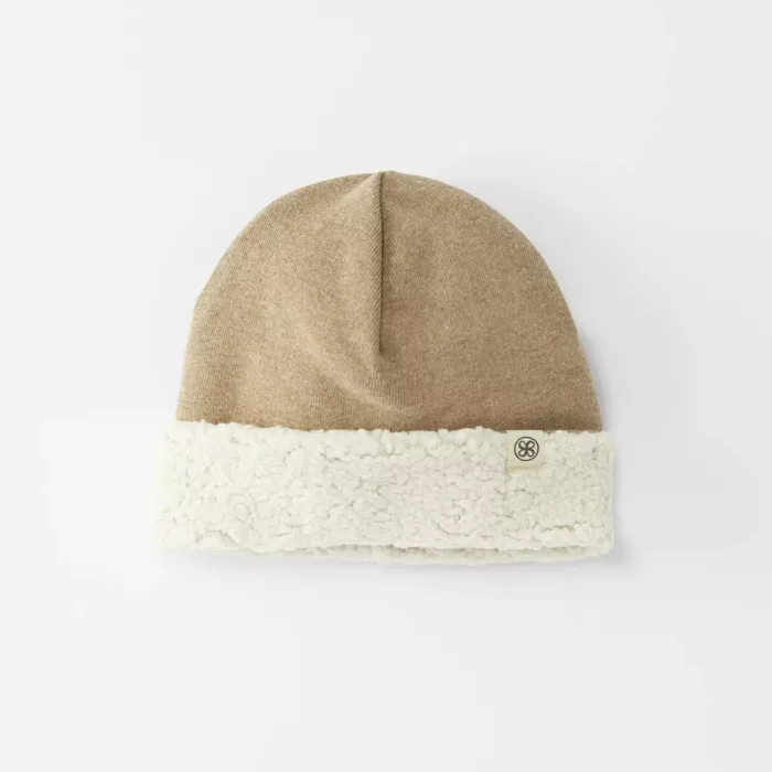 Bonnet teddy reversible Brun 0-6mois (Cloby)