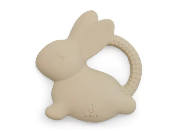 Anneau de dentition en caoutchouc Bunny - Nougat (Jollein)