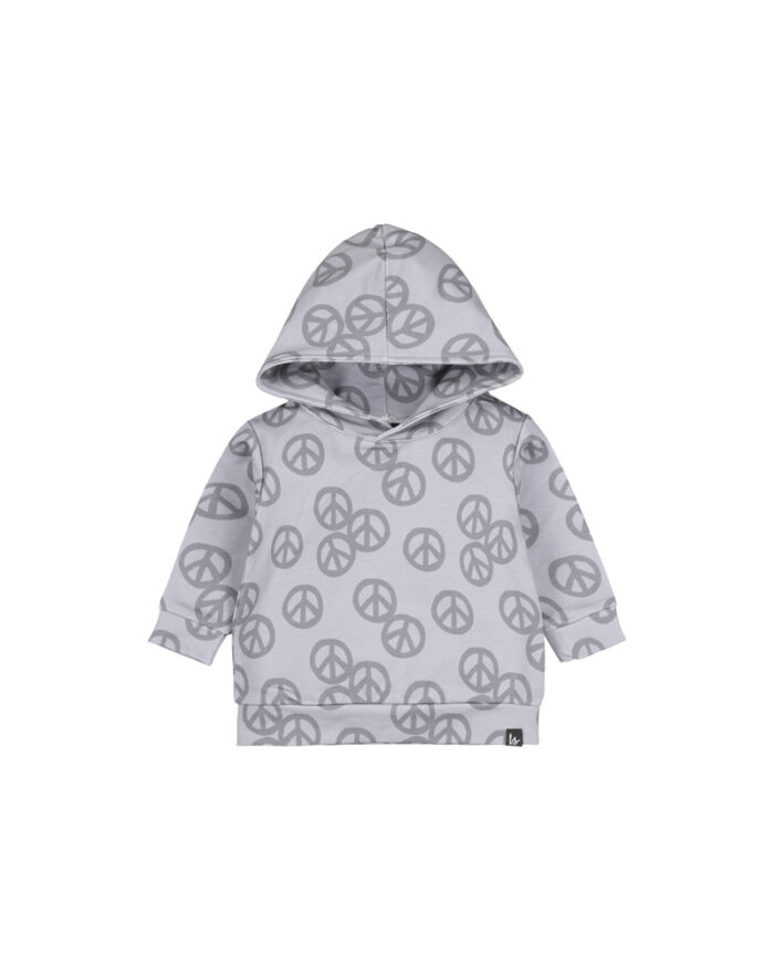 Sweat capuche bébé garçon peace (Babystyling)