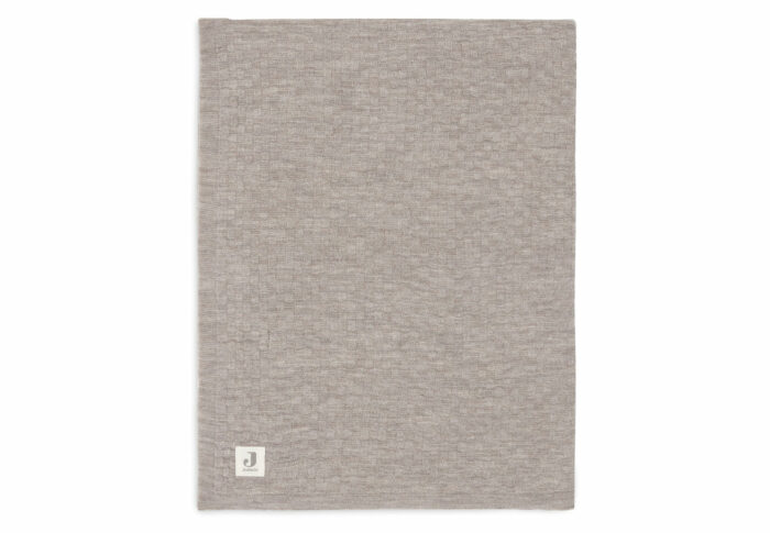 Couverture Berceau 75x100cm Weave Knit Merino wool - Funghi  (Jollein)