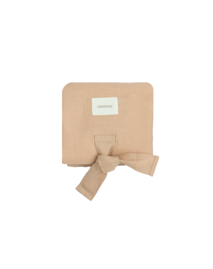 Lin français tapis à langer imperméable Sand (Nobodinoz)
