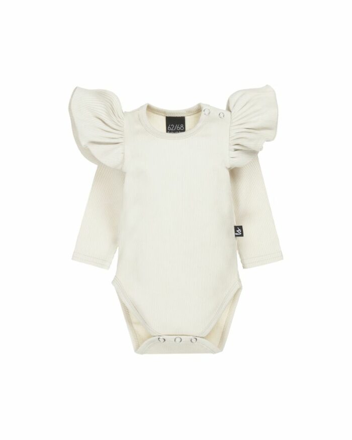 Body manches longues volants sand  (Babystyling)