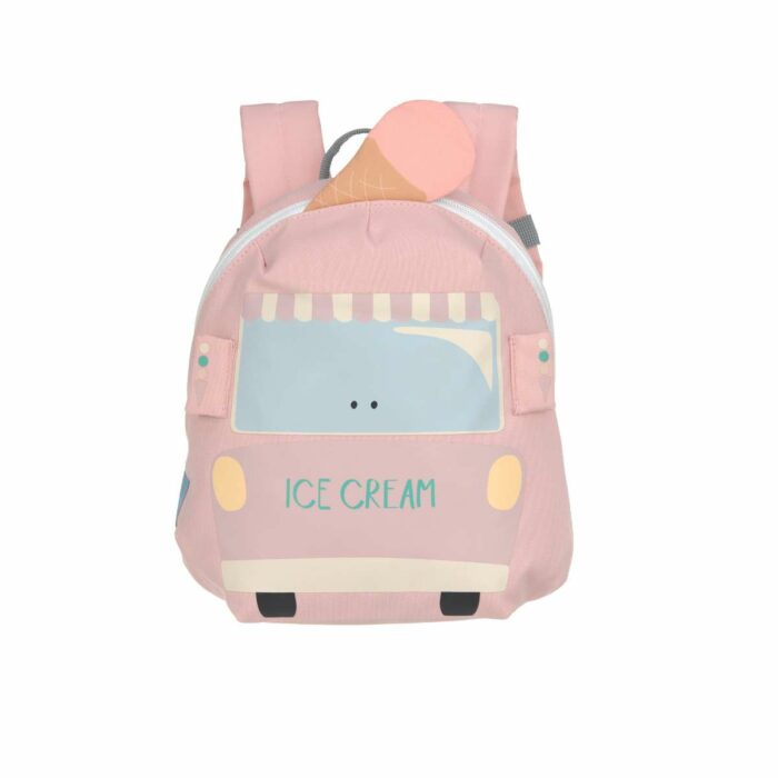 Sac à dos crèche - tiny drivers, Camion de glace rose (Lassig)