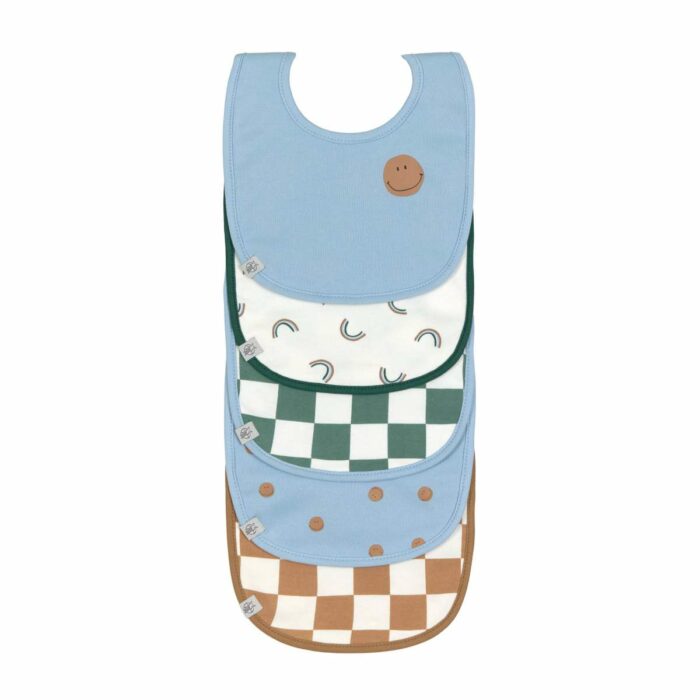 Bavoirs imperméables (Lot de 5), Happy Rascals Smile (Lassig)