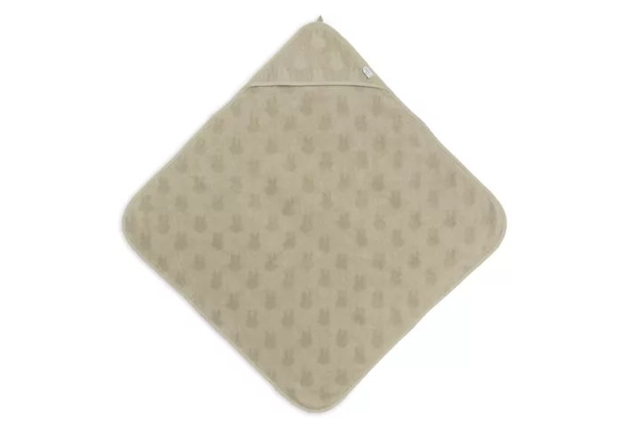 Cape de bain éponge Miffy Jacquard - Olive Green (Jollein)