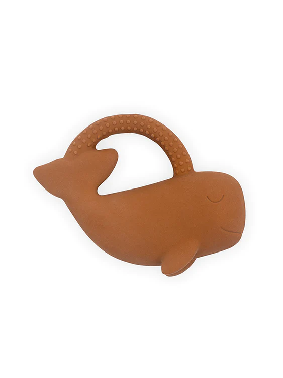 Anneau de dentition en caoutchouc Whale - Caramel (Jollein)