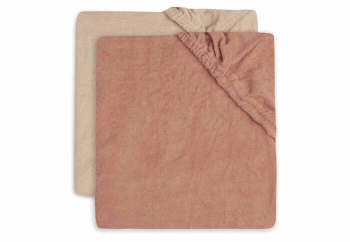 Housse matelas à langer Éponge 50x70cm Pale Pink/Rosew. (2p) (Jollein)
