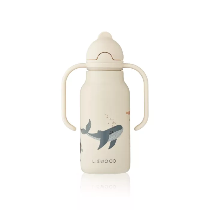 GOURDE EN ACIER KIMMIE 250 ML SEA CREATURE / SANDY( Liewood)