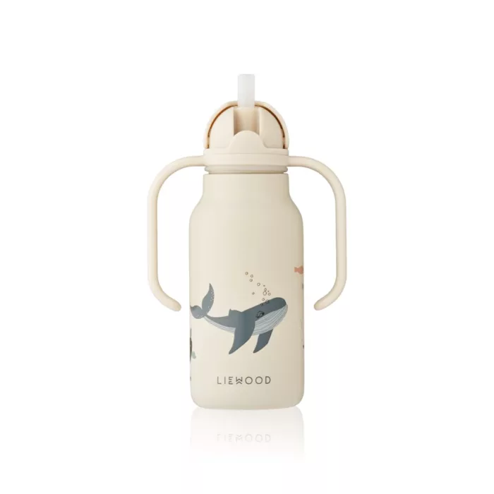 GOURDE EN ACIER KIMMIE 250 ML SEA CREATURE / SANDY( Liewood) – Image 2