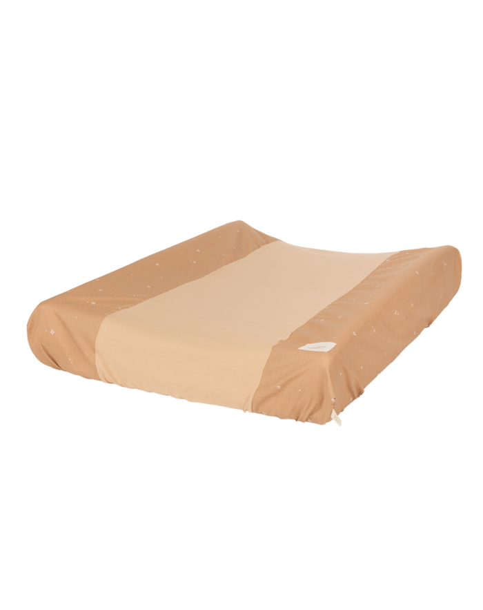 STORIES MATELAS À LANGER ZEN & HOUSSE CALMA blush little cherries  (Nobodinoz)