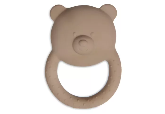 Anneau de dentition en caoutchouc Teddy Bear Biscuit (Jollein)