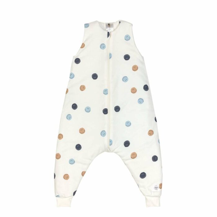 Combinaison pour dormir enfants 2,5 Tog - Smile, laiteux  1/2ans  (Lassig)