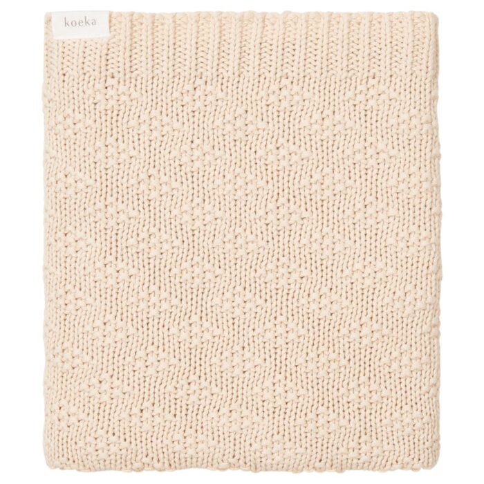 Couverture berceau Braga warm white  (Koeka)