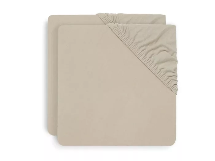 Drap-housse Jersey 40/50x80/90cm Nougat (2pack)(Jollein)