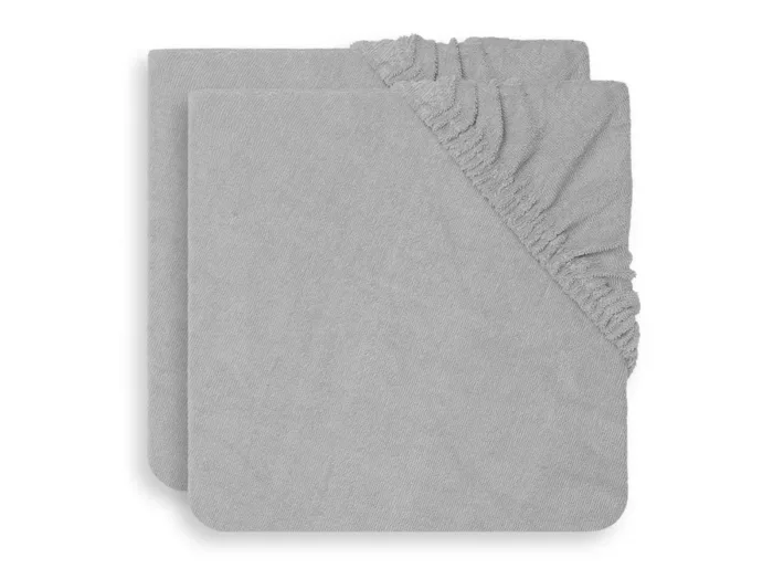 Housse matelas à langer Éponge 50x70cm Soft Grey (2pack) (Jollein)