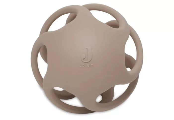 Anneau de dentition Balle Silicone Ø9,5cm Silicone Biscuit (Jollein)