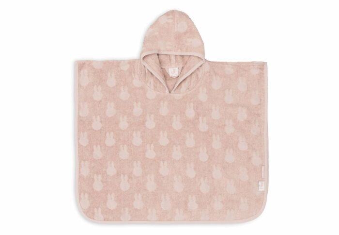 Poncho de bain éponge Miffy Jacquard - Wild Rose (Jollein)