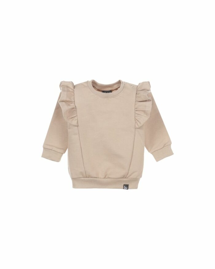 Sweat volant soft beige SS24 (Babystyling)