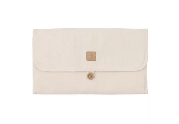 Tapis à langer nomade avec poches Twill - Natural (Jollein)