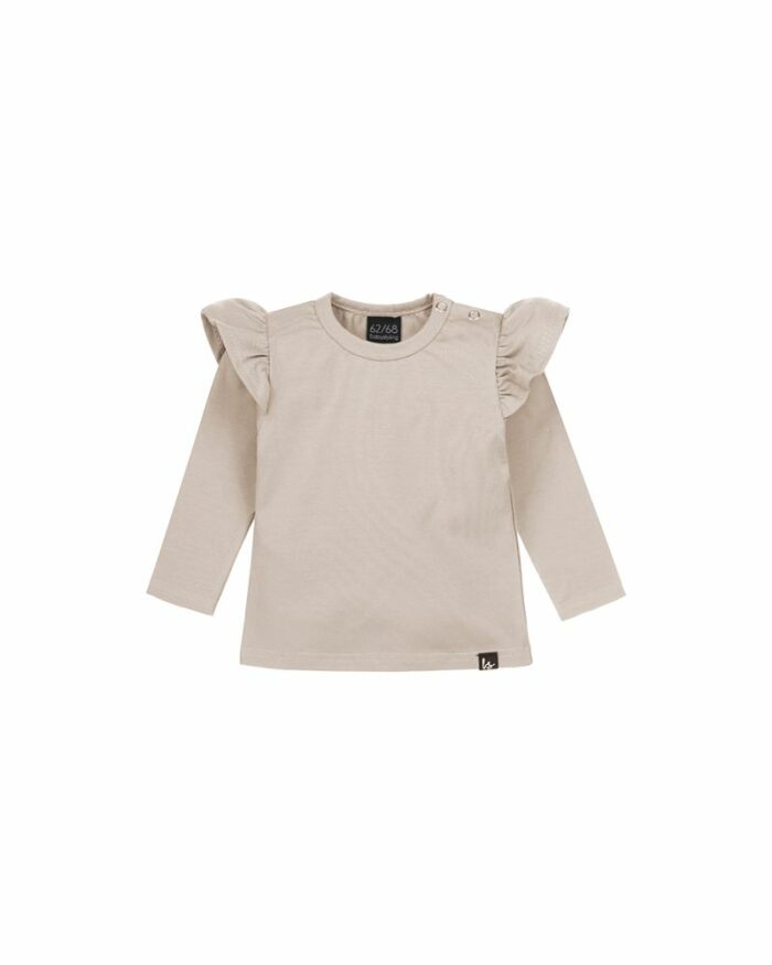 T-Shirt Manches Longues Volants beige  SS24 (Babystyling)