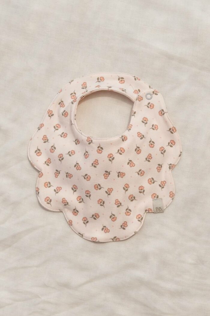 Bavoir Fleur - Peach Blossom  (Bamboom)