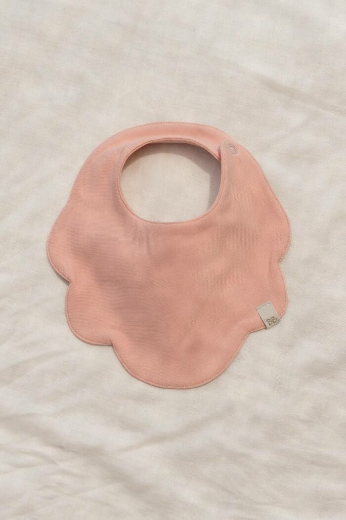 Bavoir Fleur - Soft Peach (Bamboom)