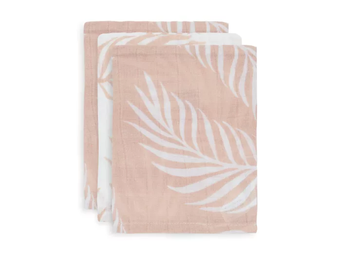 Gant de Toilette Gaze de Coton Nature - Pale Pink - 3 Unités(Jollein)