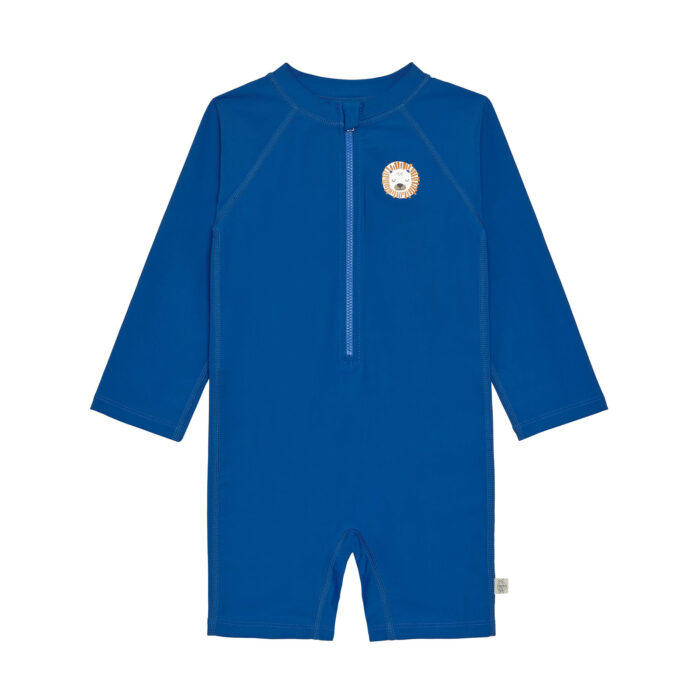 Maillot de bain enfant manches longues (anti-UV), bleu (Lassig)