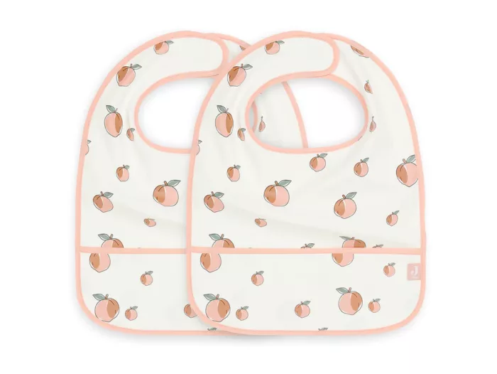 Bavoir Imperméable Peach (2pack) (Jollein)