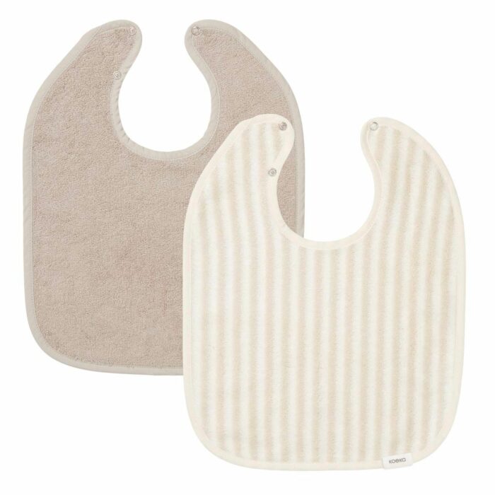 Bavoir 2-pack Playa sand/clay (Koeka)