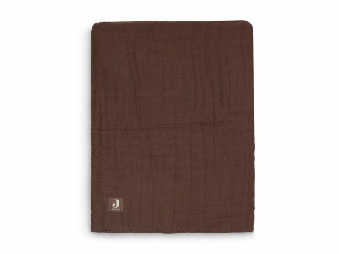 Couverture Wrinkled Coton 75x100cm - Chestnut (Jollein)