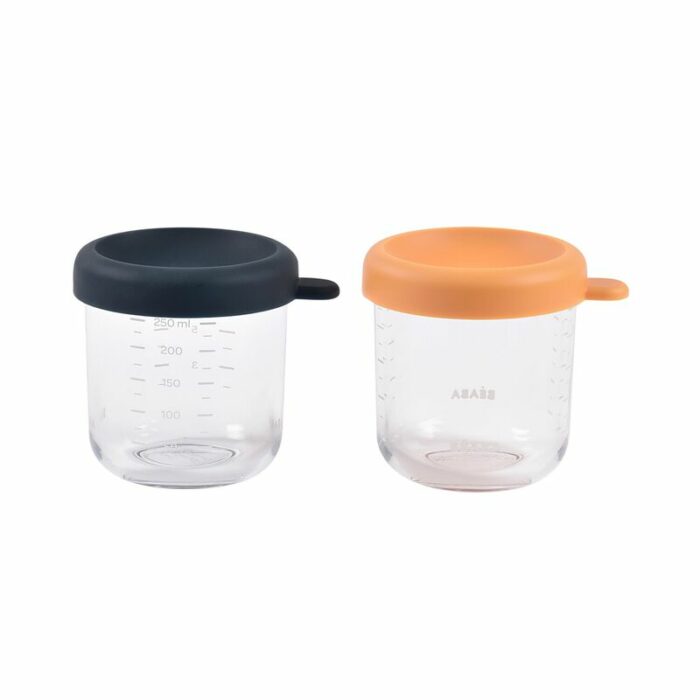 LOT DE 2 PORTIONS VERRE 250 ML (Beaba)