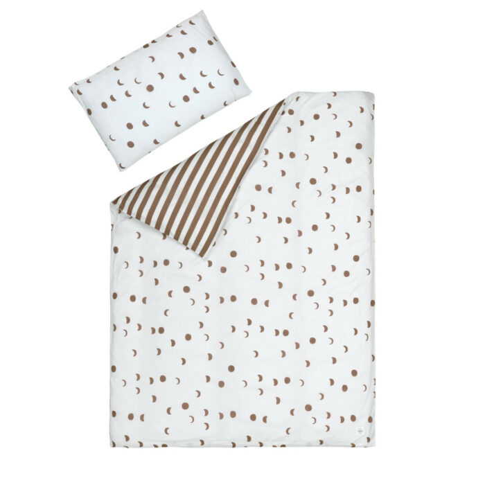 Linge de lit enfants - lune, beige marron clair (Lassig)