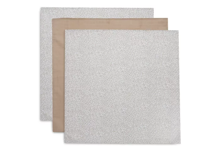 Lange gaze de coton 70x70cm Dotted - 3 pièces (Jollein)