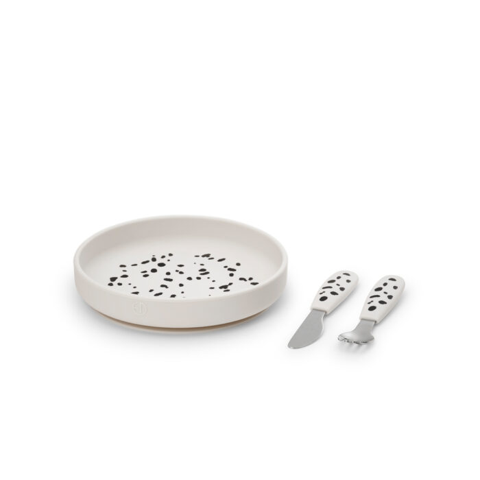 Ensemble d’assiettes en silicone - Dalmatian Dots (Elodie Details)
