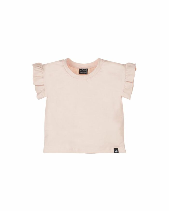 T-shirt à volants rose (Babystyling)