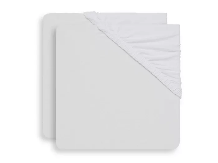 Drap-housse Jersey 60x120cm White (2pack) (Jollein)
